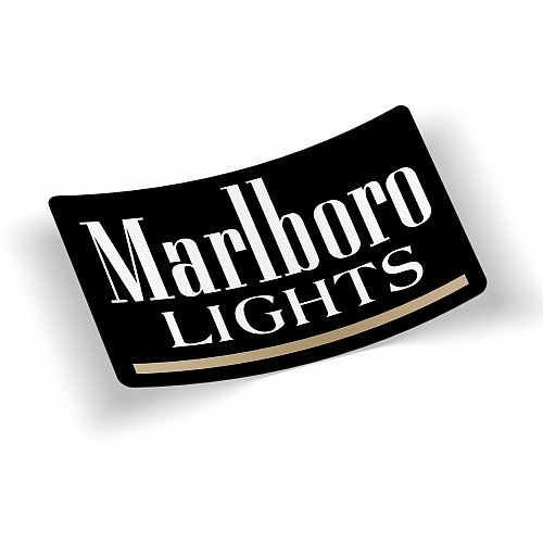 Стикер Marlboro Lights (черный)
