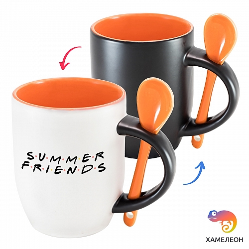 Кружка хамелеон Summer Friends
