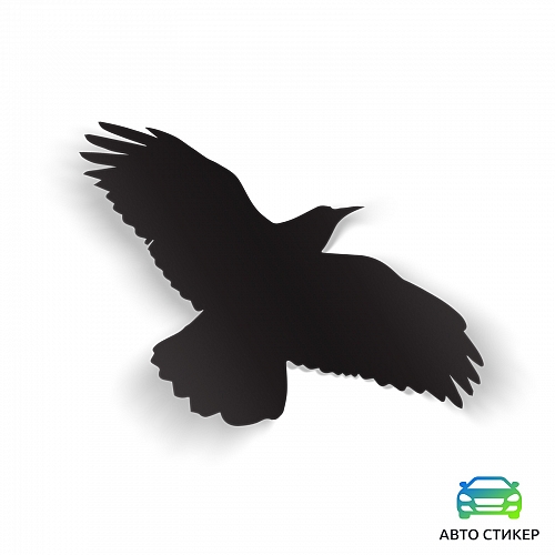 Наклейка силуэт летящего голубя