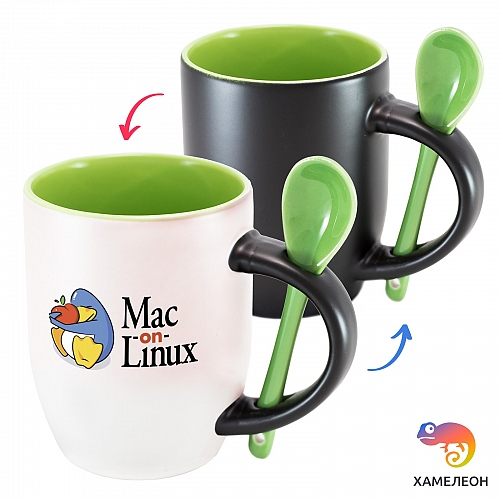 Кружка хамелеон Mac on Linux