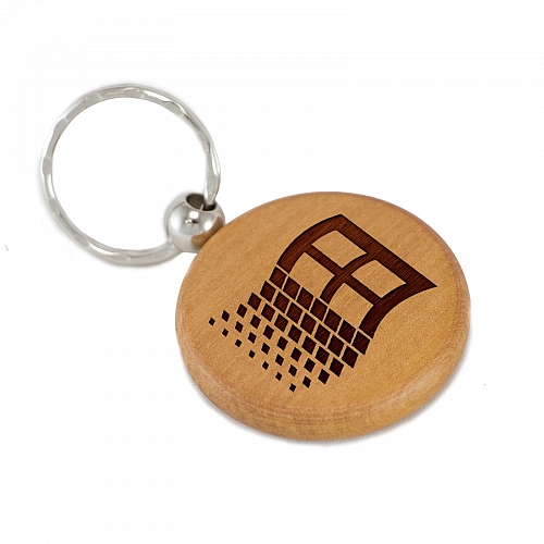 Брелок Windows 95 из дерева