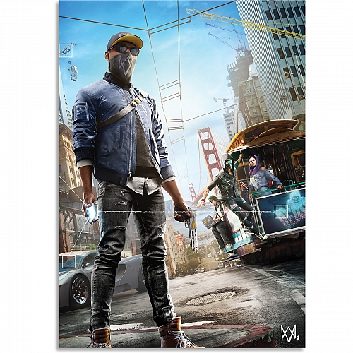 Постер Watch Dogs 2 (Marcus) (большой)