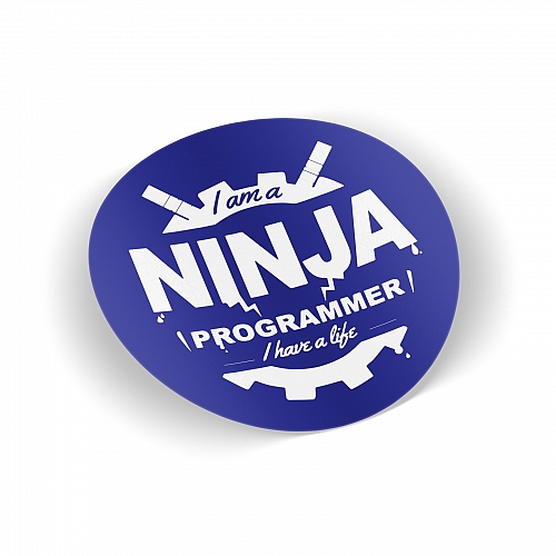 Стикер Ninja Programmer have a life