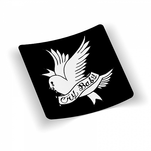 Стикер Lil Peep - Cry Baby (black)