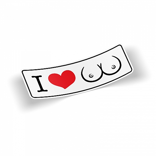 Стикер I Love (.)(.)