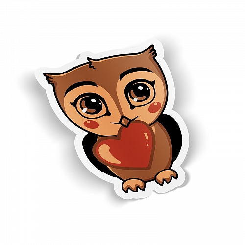 Стикер Филин Love