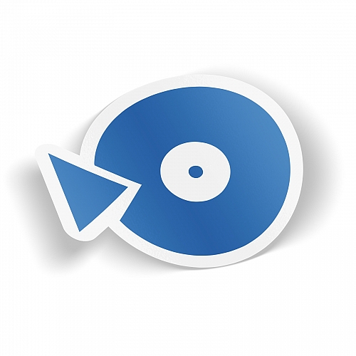 Стикер Microsoft Groove (blue)