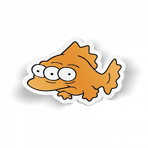Стикер Блинки: Трёхглазая рыба