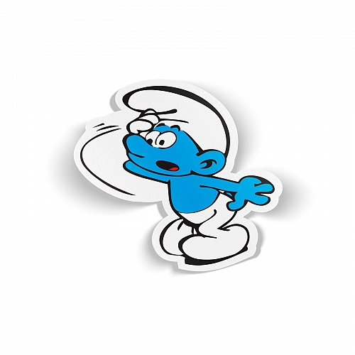 Стикер удивленный смурф