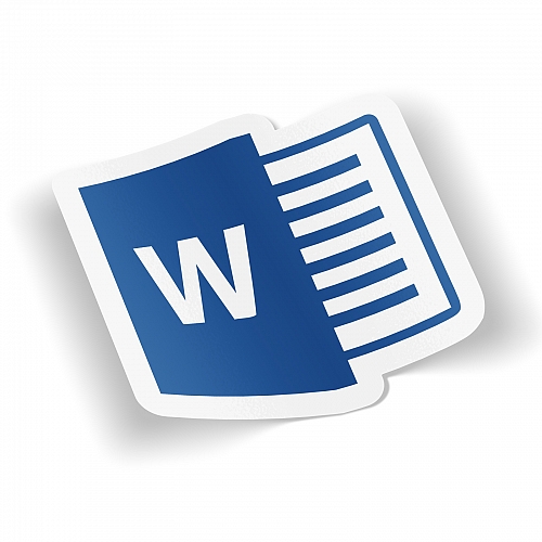 Стикер Microsoft Word