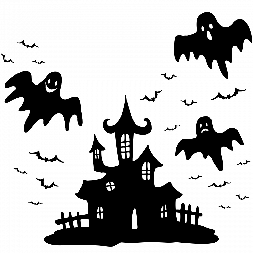 Наклейка на стену «Замок ужасов»