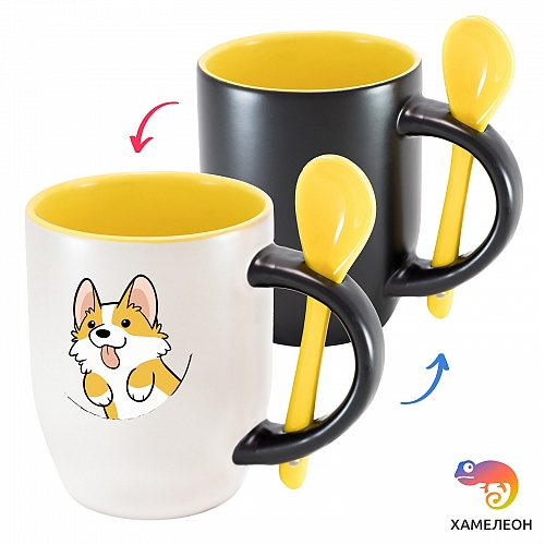 Кружка хамелеон Corgi