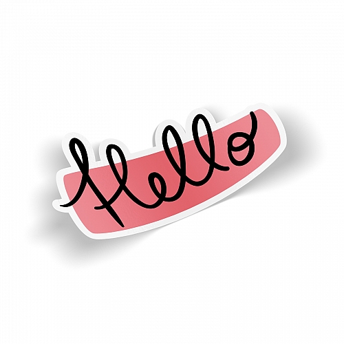 Стикер Hello