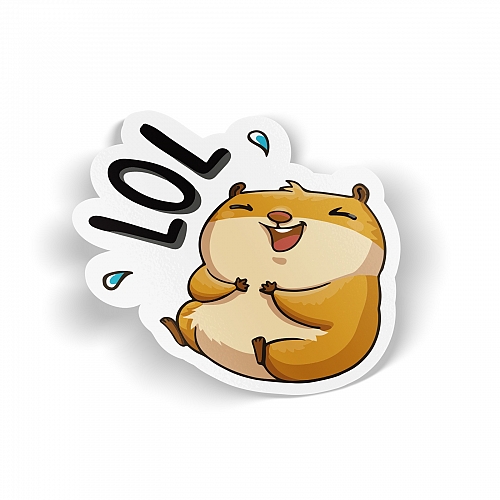 Стикер «Хомяк Сеня» - LOL