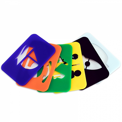 Цветные формочки для рисования песком, 6шт