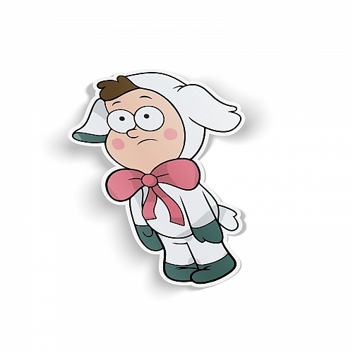 Стикер Dipper в костюме овечки