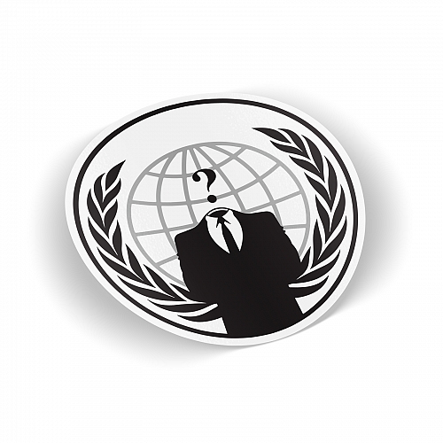 Стикер Anonymous hacktivist