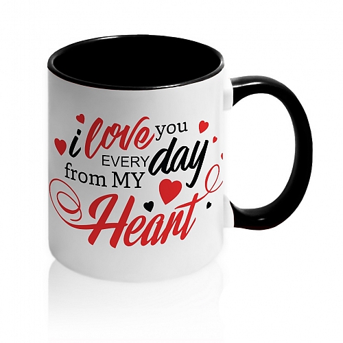 Кружка I Love You every day from my Heart