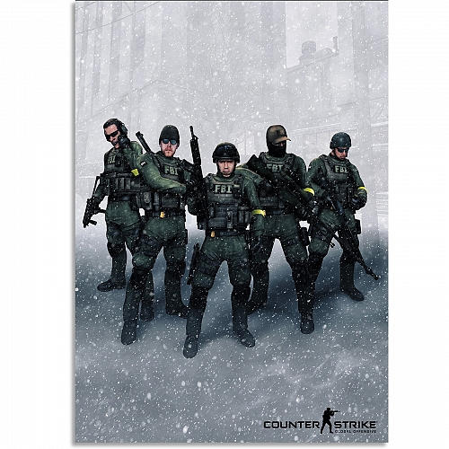 Постер Counter Strike FBI (большой)