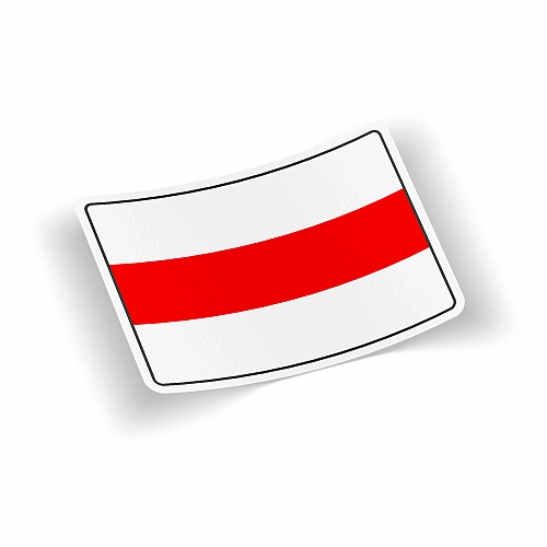Стикер White red white