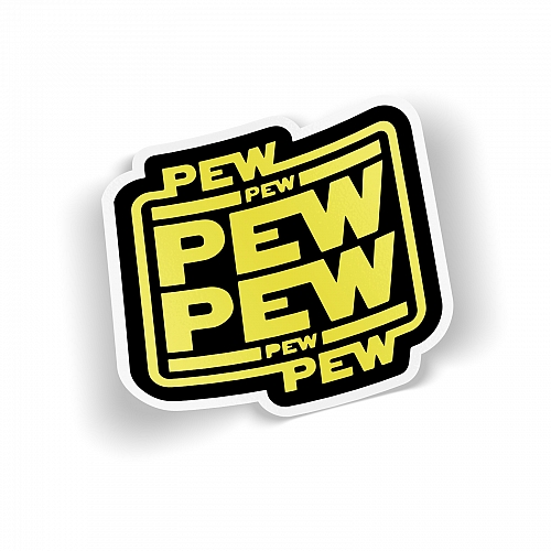 Стикер Pew Pew Pew