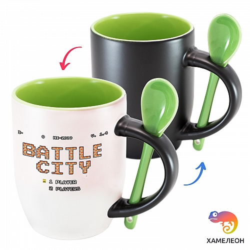 Кружка хамелеон Battle City