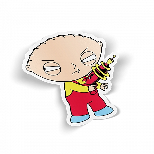Стикер Stewie Griffin с пистолетом