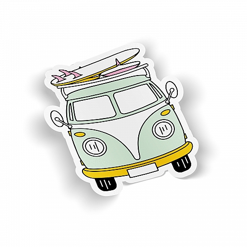 Стикер Vintage Volkswagen Van