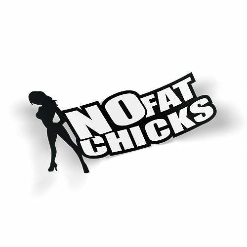 Стикер No Fat Chicks