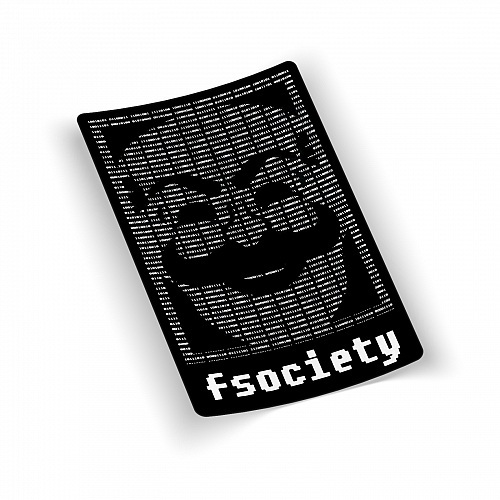 Стикер FSociety Binary