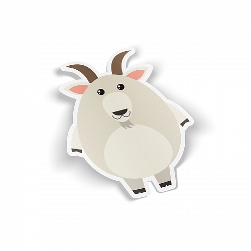 Стикер козлик (животные)