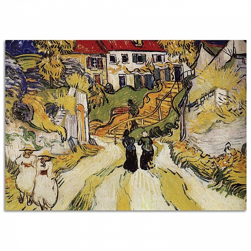 Постер Винсент Ван Гог - Улица и лестница в Овере