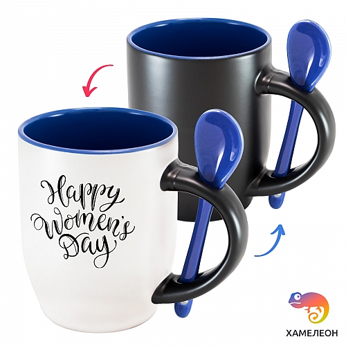 Кружка хамелеон Happy Women's Day