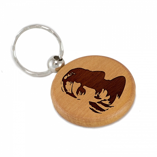 Брелок 2pac из дерева