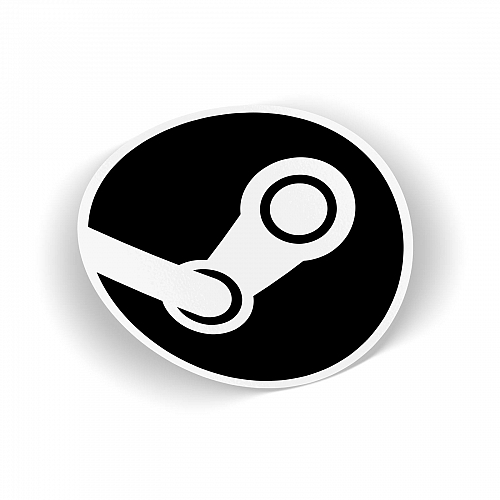 Стикер с логотипом Steam