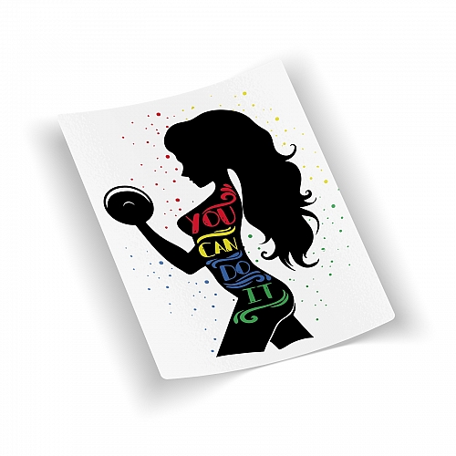 Стикер Fitness - You Can Do It