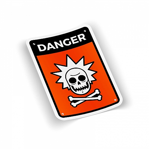 Стикер Rick & Morthy - Danger