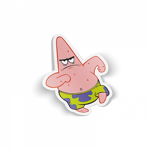 Стикер злой Патрик