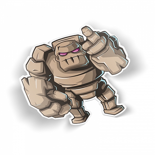 Стикер Clash of Clans Golem