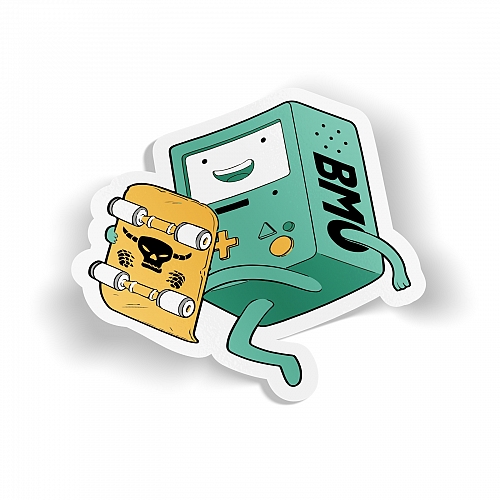 Стикер Adventure Time: BMO's Skateboard