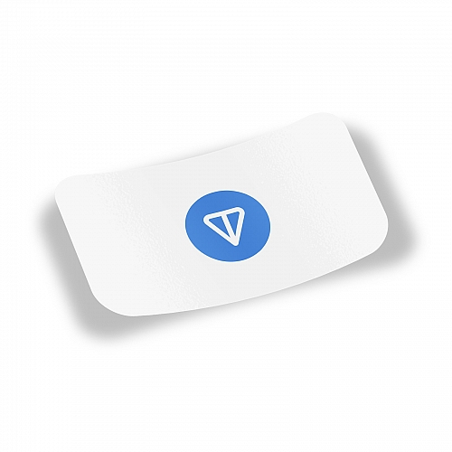 Стикер TON logo white