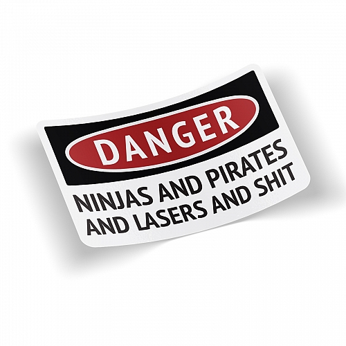 Стикер Danger Ninjas and Pirates