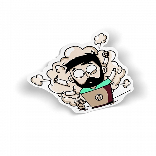 Стикер Йоп! Готов работать