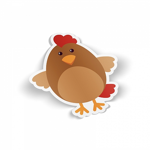 Стикер курочка (животные)