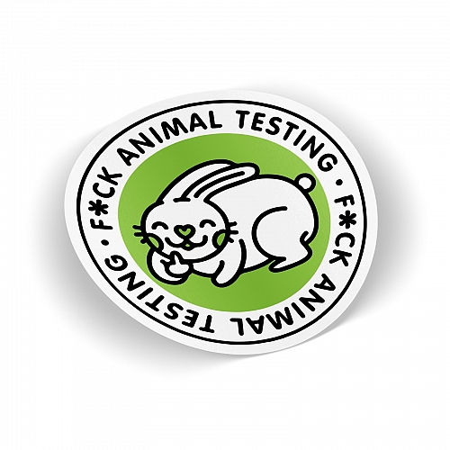 Стикер Fuck Animal Testing