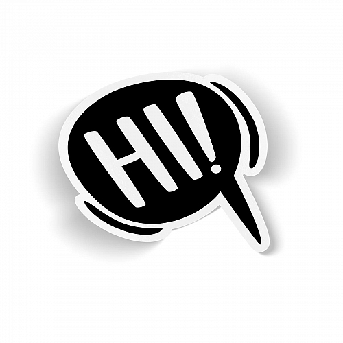 Стикер Hi!