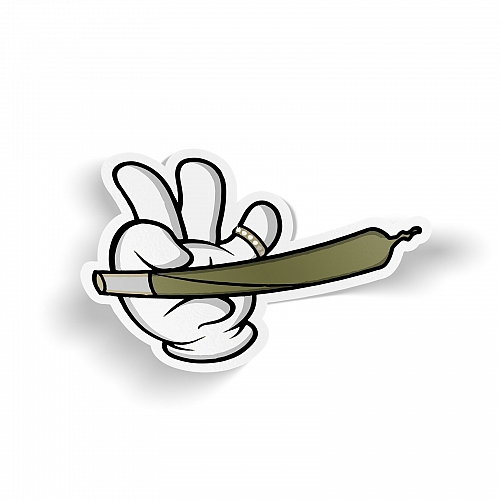 Стикер «Косячек в руках»