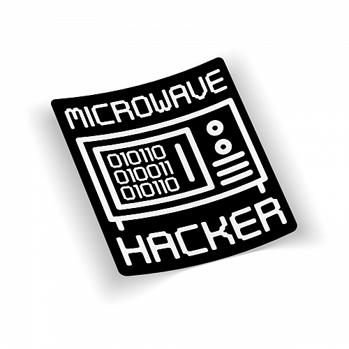 Стикер Мicrowave Hacker (black)