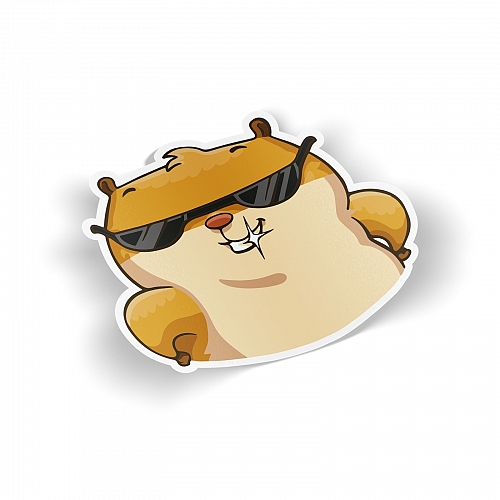 Стикер «Хомяк Сеня» - Крутой