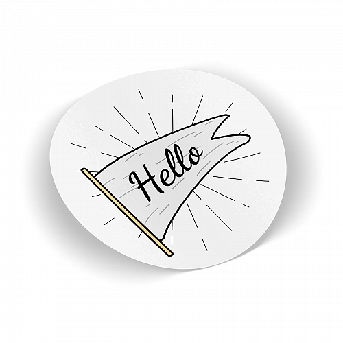 Стикер  Hello